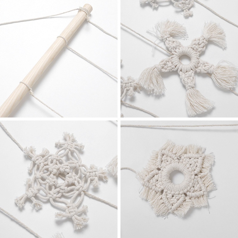 Vòng Bắt Giấc Mơ Dây Cotton Bện Thủ Công Treo Tường Trang Trí