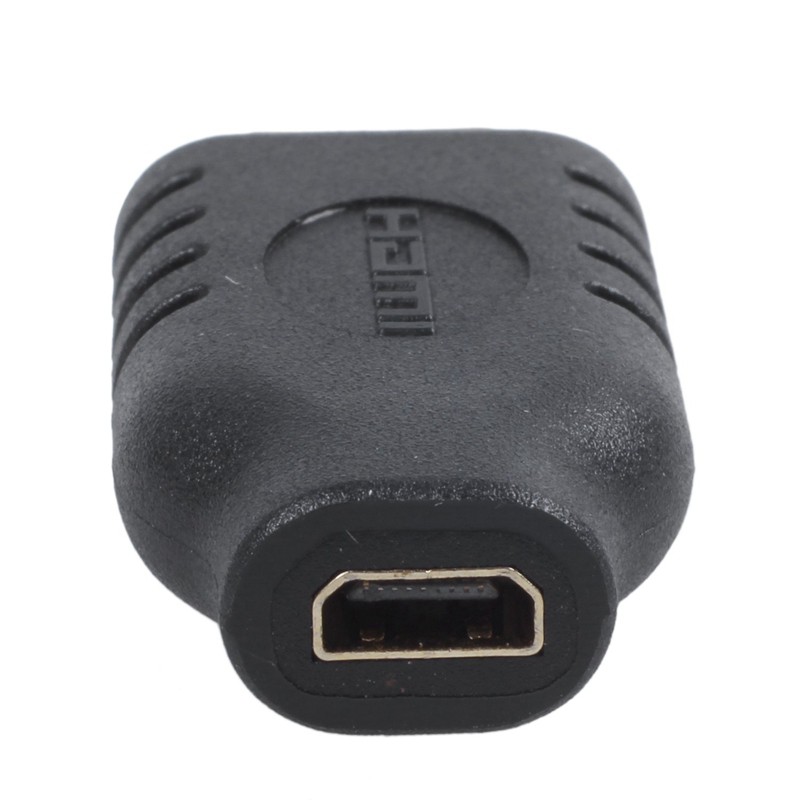 Micro HDMI Type D Female to Type C Mini HDMI Male F/M Adapter Black