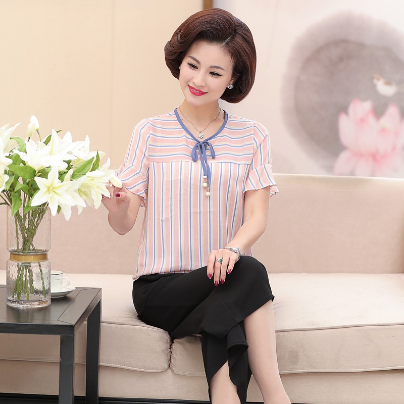 THỜI TRANG TRUNG NIÊN HOT NHẤT 2021 ÁO VOAN MÁT CỘC TAY  SÀNH ĐIỆU  CHO CÁC MẸ MÀU SẮC TRẺ TRUNG  NHÃ NHẶN #BA01