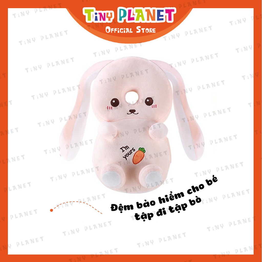 Gối bảo hiểm đỡ đầu cho bé tập đi tập bò hình thỏ trắng cute Tiny Planet
