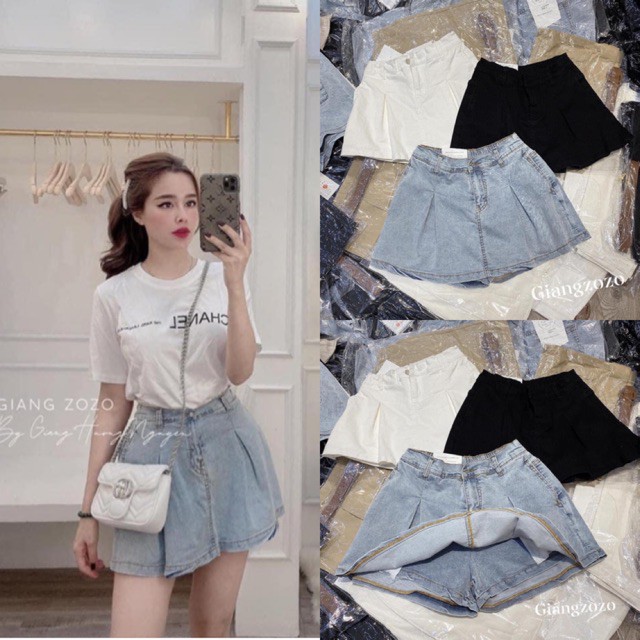 Quần sooc giả váy chun lưng kiểu dáng dễ thương DOREN DRQ004 | BigBuy360 - bigbuy360.vn