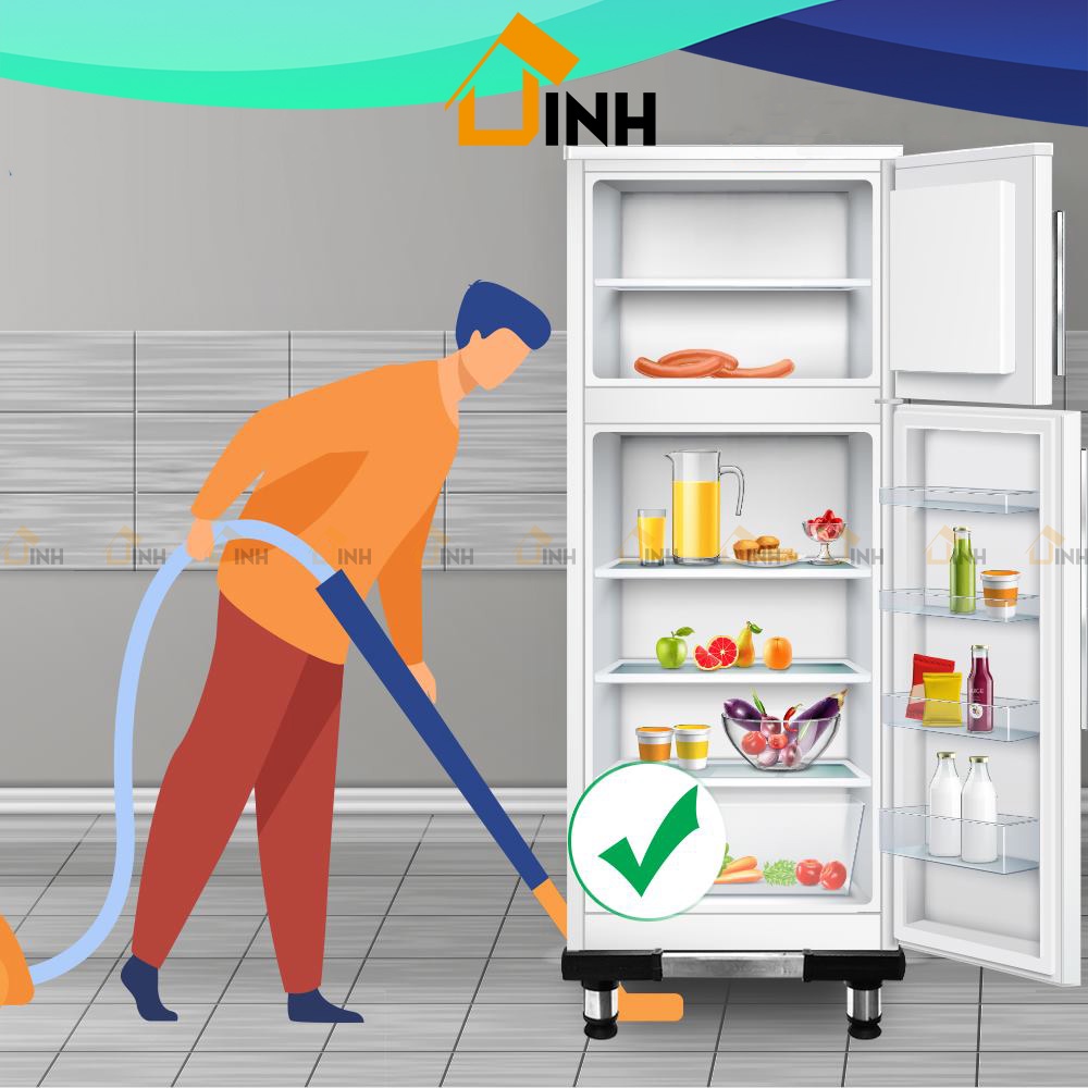 Qui Phúc, Chân kê máy giặt Base inox loại tốt, kệ kê tủ lạnh