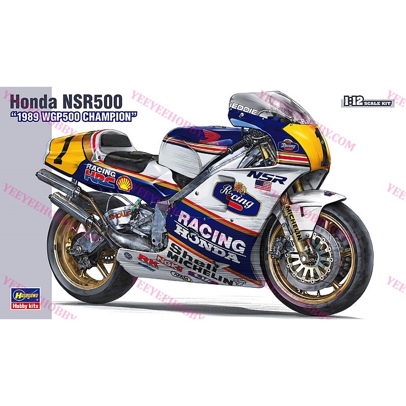 MÔ HÌNH LẮP RÁP HASEGAWA - 1/12 HONDA NSR500 '1989 WGP500 CHAMPION'