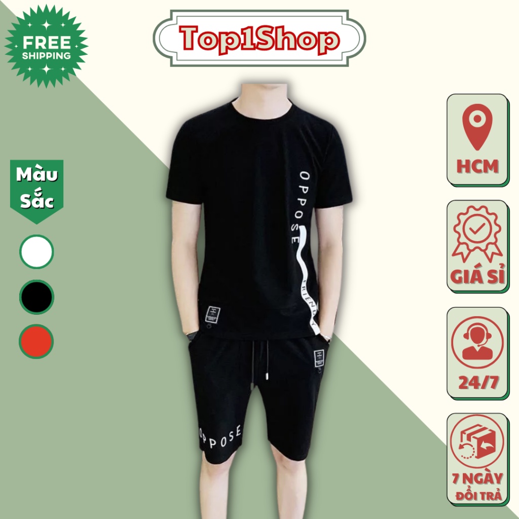 Đồ bộ nam Oppose SIÊU MÁT mùa hè MẶC NHÀ tập gym thể thao