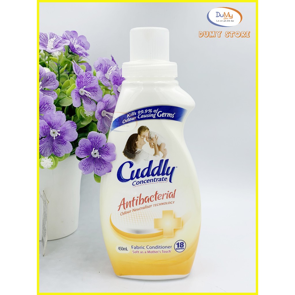 Nước Xả Vải Cuddly Đậm Đặc Kháng Khuẩn 450ml - Úc