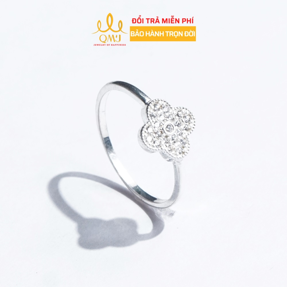 Nhẫn bạc nữ hoa mẫu đơn 925 cao cấp QMJ-q737