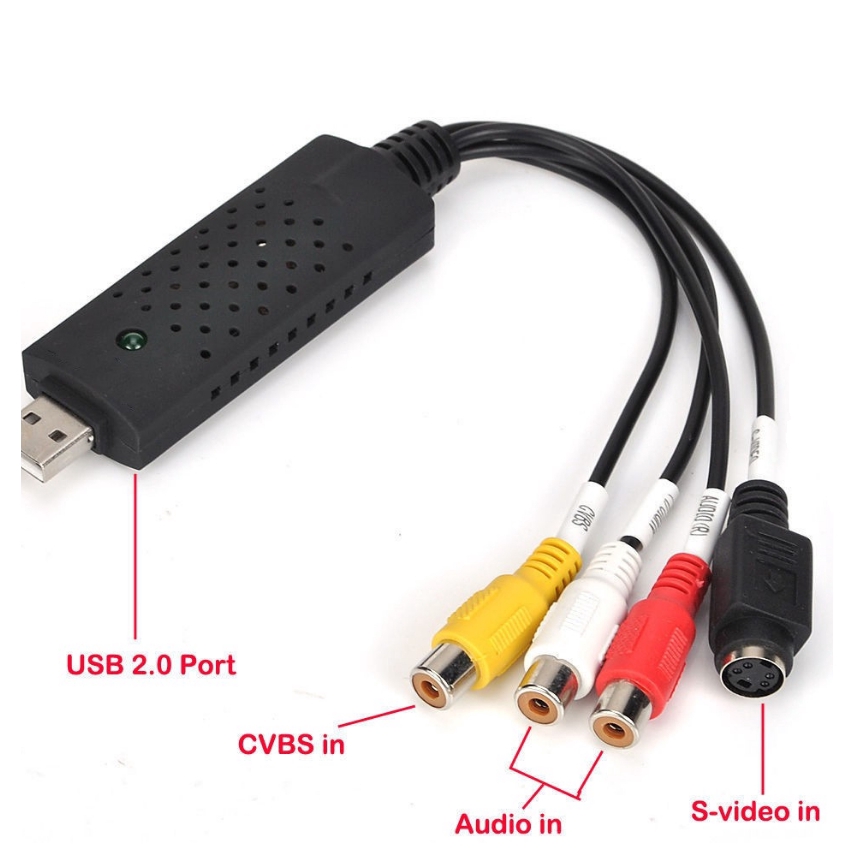 Cáp chuyển đổi video và âm thanh USB 2.0 cho Video DVR TV DVD VHS