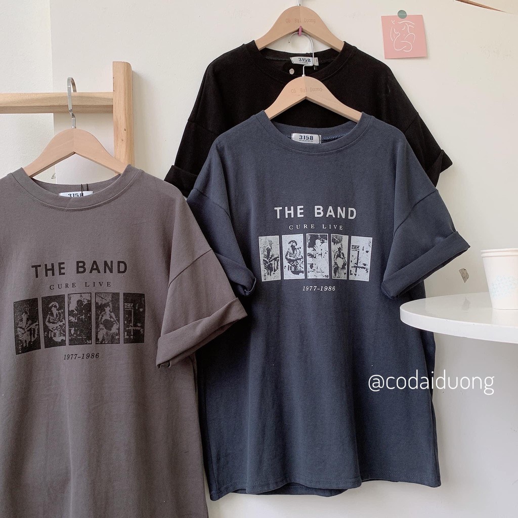 Áo thun chữ THE BAND - 3158 hàng Quảng châu