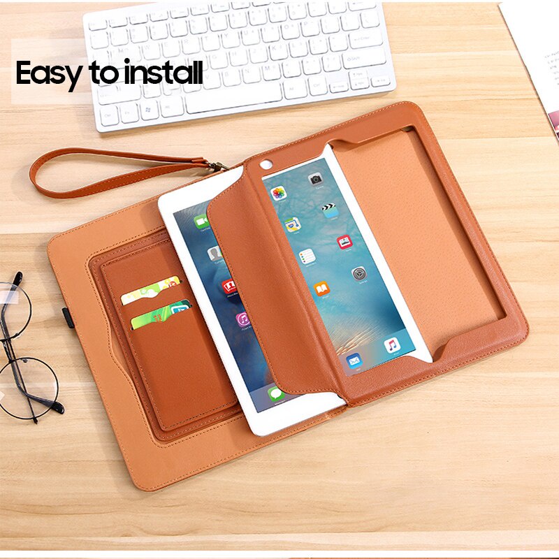 Ốp Máy Tính Bảng Da PU Có Ngăn Đựng Thẻ Cho IPad Pro 11 2021 2020 2018 10.9 Air 5 4 3 2 1 2022 9.7 10.2 9th 8th 7th Mini 6 2021 5 3 2 1