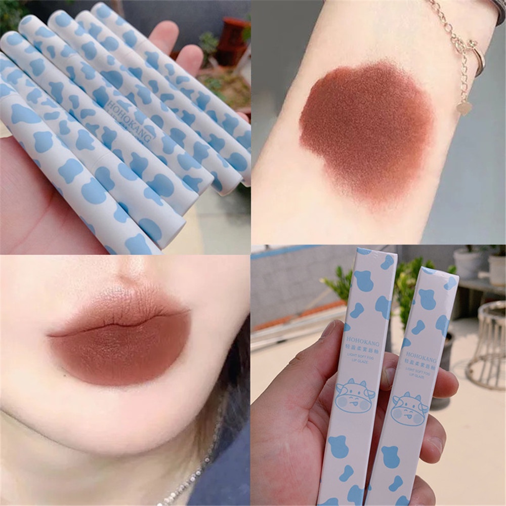 [Hàng mới về] Son Môi Qipin 6 Màu Nhung Lì Chống Thấm Nước Lâu Trôi Không Dính Ly