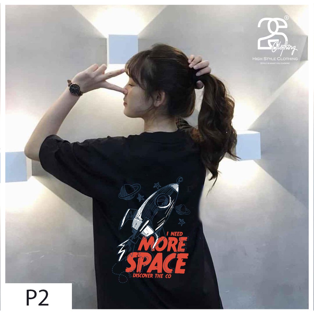 Áo Phông Chất Đẹp 2s Clothing Áo Phông Unisex Nam Nữ Cotton Oversize Form Rộng Giá Rẻ In Hình Phi Hành Gia TVP2 | BigBuy360 - bigbuy360.vn