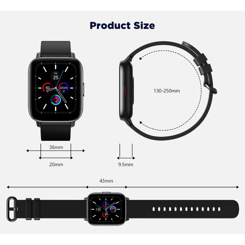 Đồng hồ thông minh theo dõi sức khoẻ kết nối bluetooth Zeblaze GTS PRO