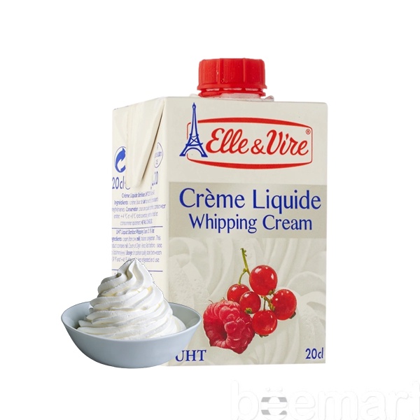 Kem tươi Whipping Cream Elle &amp; Vire (200ml) - [Chỉ ship Hỏa Tốc tại HN]