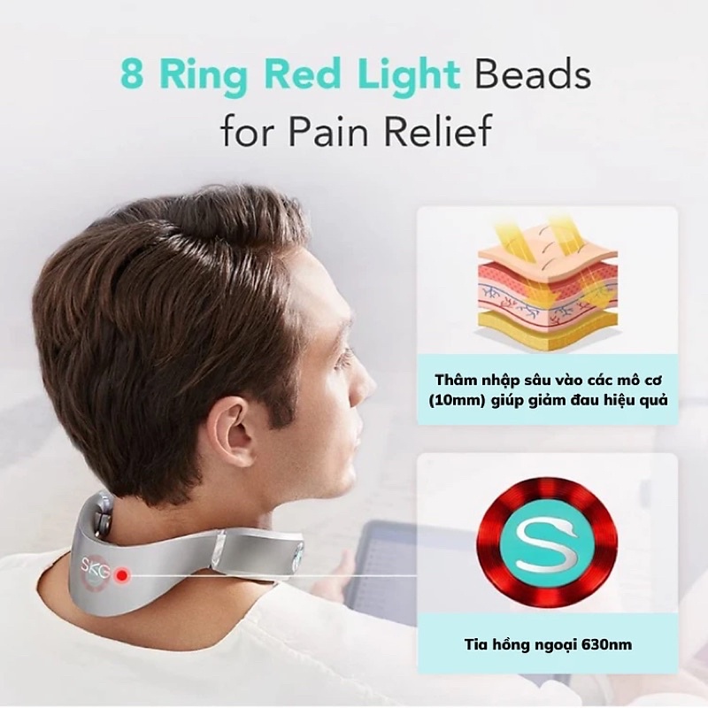 Máy mát xa cổ G7 pro SKG chính hãng