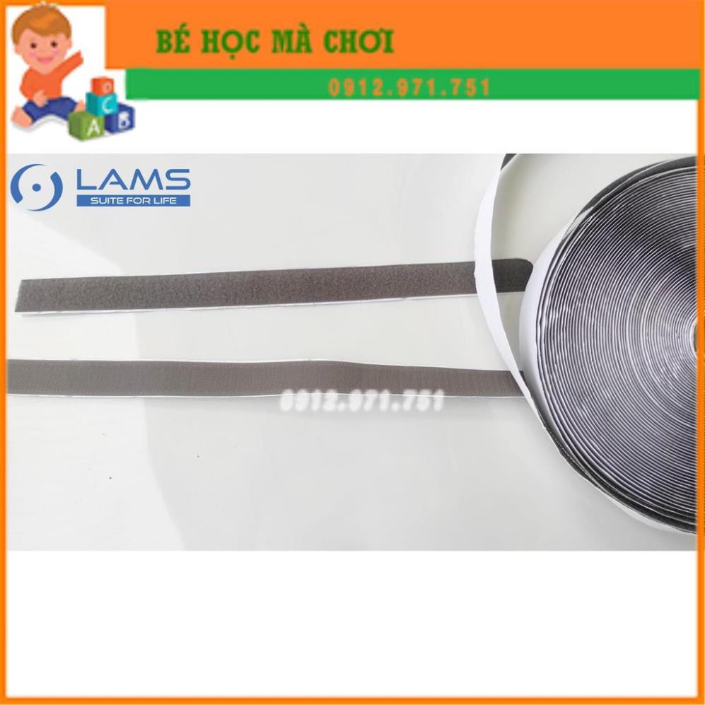 Băng dán xé có keo bản 2.5cm (velcro tape/ khóa nhám)(1 set)