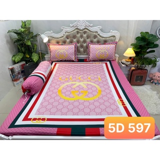 Bộ drap thun lạnh ý 5D cao cấp Ms 596