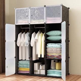 TỦ QUẦN ÁO NHỰA GHÉP 12 Ô THÂN SÂU 47cm. Tặng 2 treo đồ.