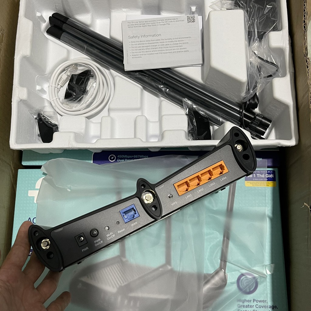 Bộ phát wifi Tp-Link Archer C58HP băng tần kép công suất cao AC1350, new fullbox, bảo hành chính hãng | BigBuy360 - bigbuy360.vn