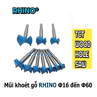 Mũi khoét gỗ rhino phi 20, 22, 25, 30, 35 hàng chính hãng cam kết chất lượng. hakhanhelec