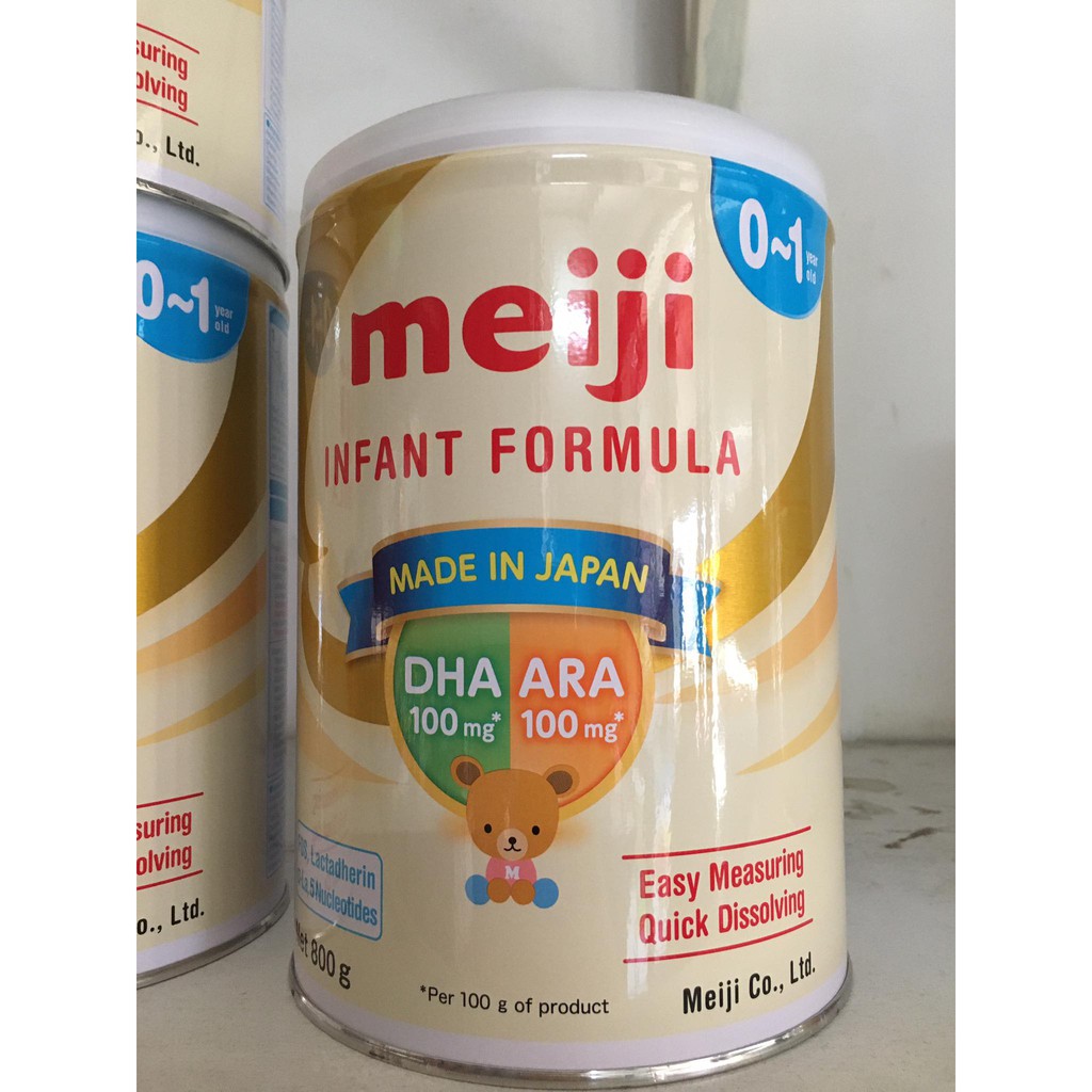 Sữa Meiji sản phẩm dinh dưỡng công thức cho trẻ từ 0-12 tháng tuổi, 800g