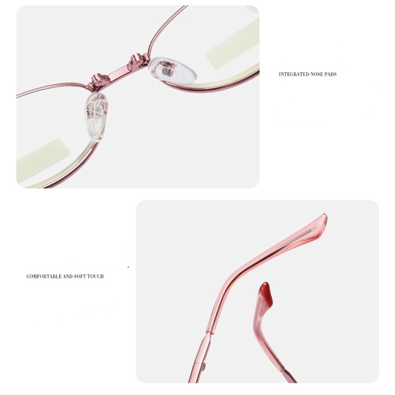 Kính viễn thị Gấp Gấp Thời trang Kính đọc sách chặn ánh sáng xanh cho nữ thoải mái với hộp đựng kính