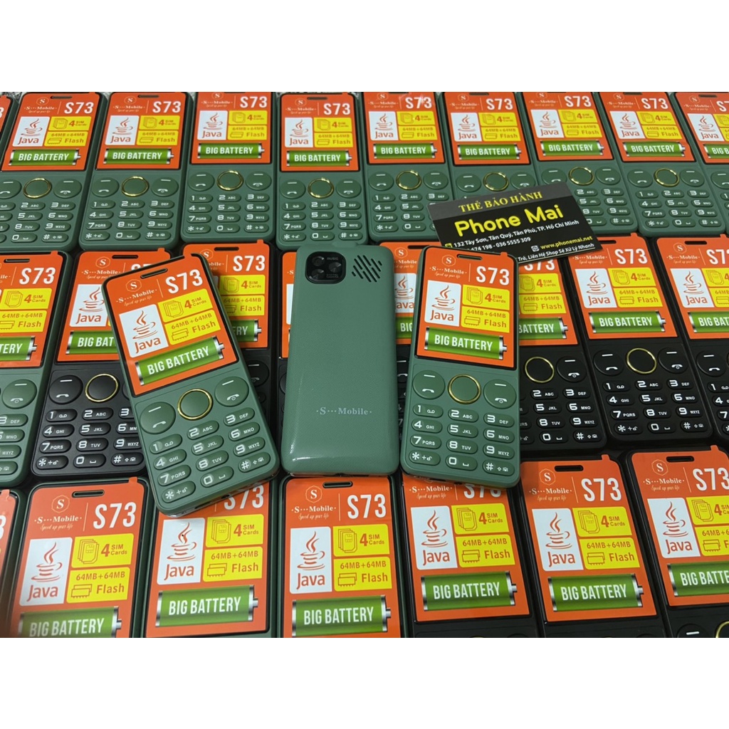 Điện Thoại 4 Sim Loa To Pin Khủng S73