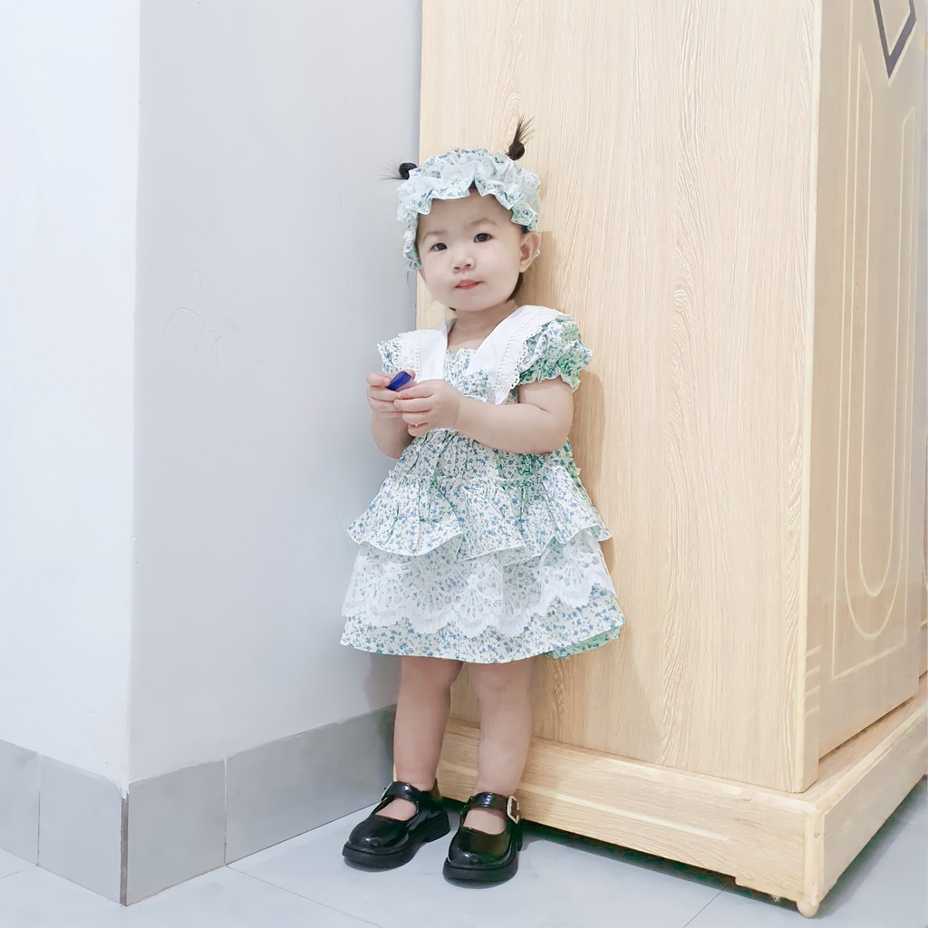 Đầm cho bé gái  Babystore88, Váy lolita trẻ em công chúa sơ sinh 0 1 2 3 4 5 6 7 8 tuổi hàng thiết kế cao cấp V42