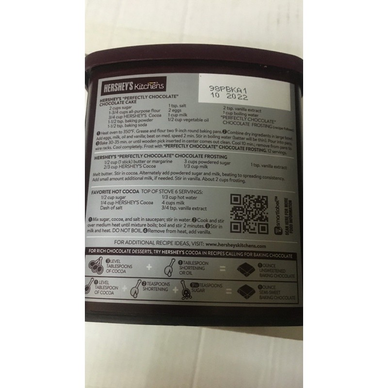 [Mã 267FMCGSALE giảm 8% đơn 500K] Bột Cacao Hershey 226 gram (Hàng Mỹ) | BigBuy360 - bigbuy360.vn