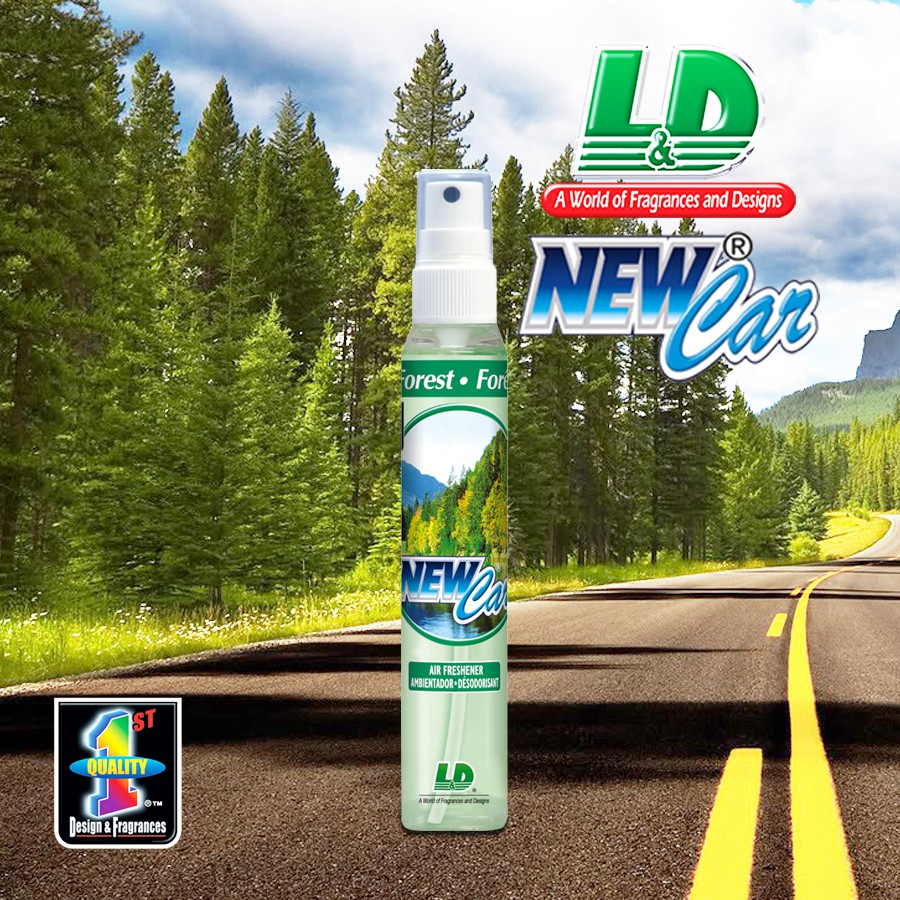 Nước Hoa Ô Tô Dạng Xịt L&amp;D New Car Forest 60ml Nhập Khẩu Chính Hãng