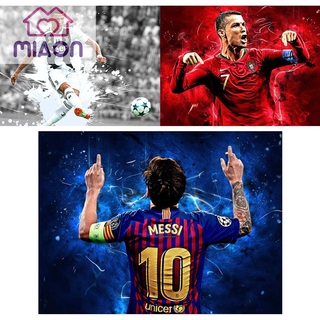 Bộ Tranh Đính Đá Tự Làm Hình Cầu Thủ Bóng Đá Độc Đáo
