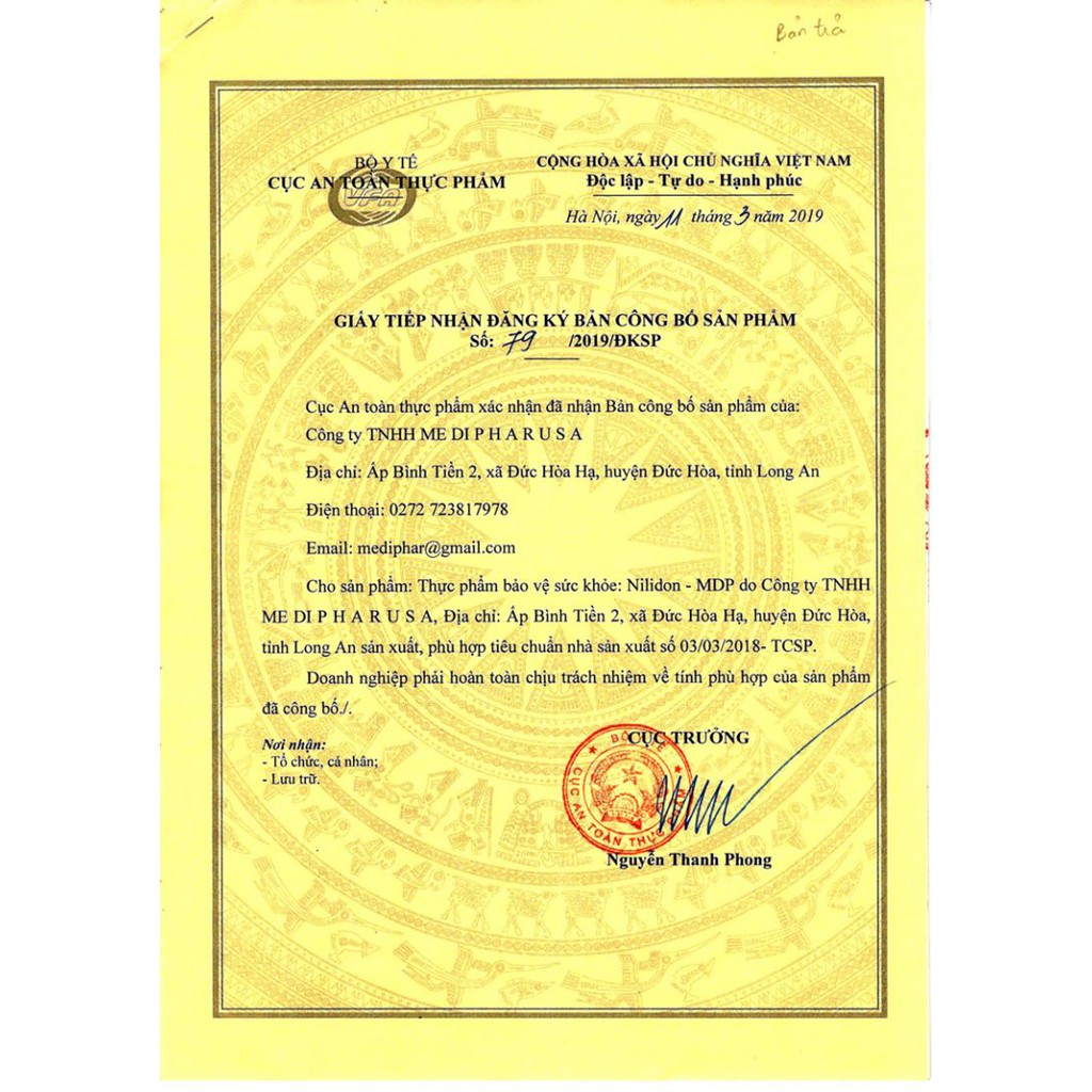 Nilidon MDP – Hỗ trợ giảm viêm đường hô hấp, tăng cường miễn dịch (Hộp 100 viên)