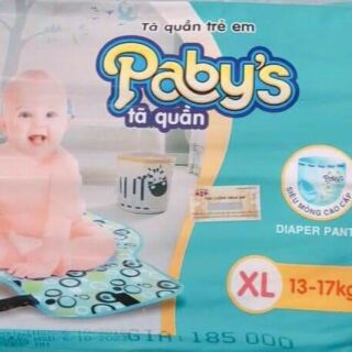 76 miếng tã quần thạch thảo pabys size xl 250k