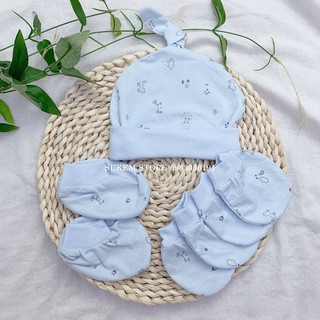 Set Bao Tay Chân Mio 100% Cotton Mềm Mịn Cho Bé