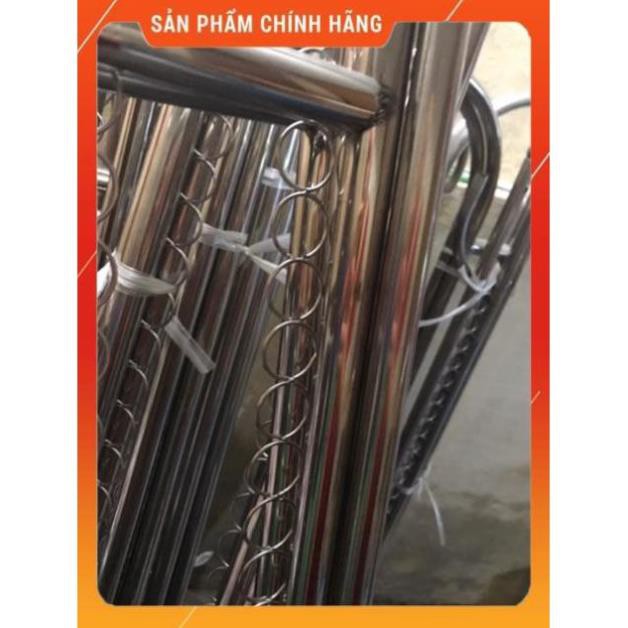 [Hỏa tốc 1H] Giàn phơi quần áo kép inox, giá phơi quần áo ĐƠN - KÉP inox 201 (có khuyên) BM