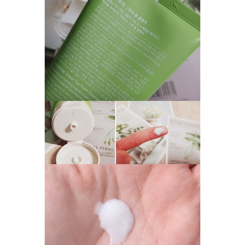 [Mini 80ml] Sữa Rửa Mặt Chiết Xuất Từ Trà Xanh Innisfree Green Tea Foam Cleanser