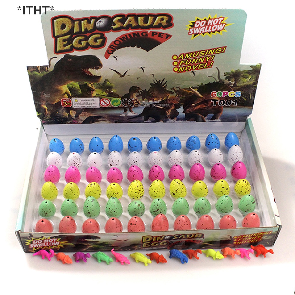 Set 10 Trứng Khủng Long Nở Trong Nước Nhiều Màu Sắc