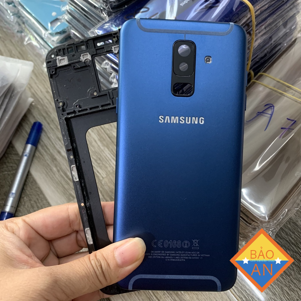Vỏ Samsung A6 Plus / A6 + / A605 Zin New ( nắp lưng, viền)