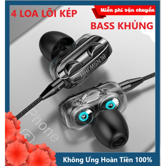 [HÀNG HOT] Tai Nghe Nhét Tai Bản Nâng Cấp Fonge WJHH Super Bass 2020 New Thế Hệ Mới - Tặng Bao Da