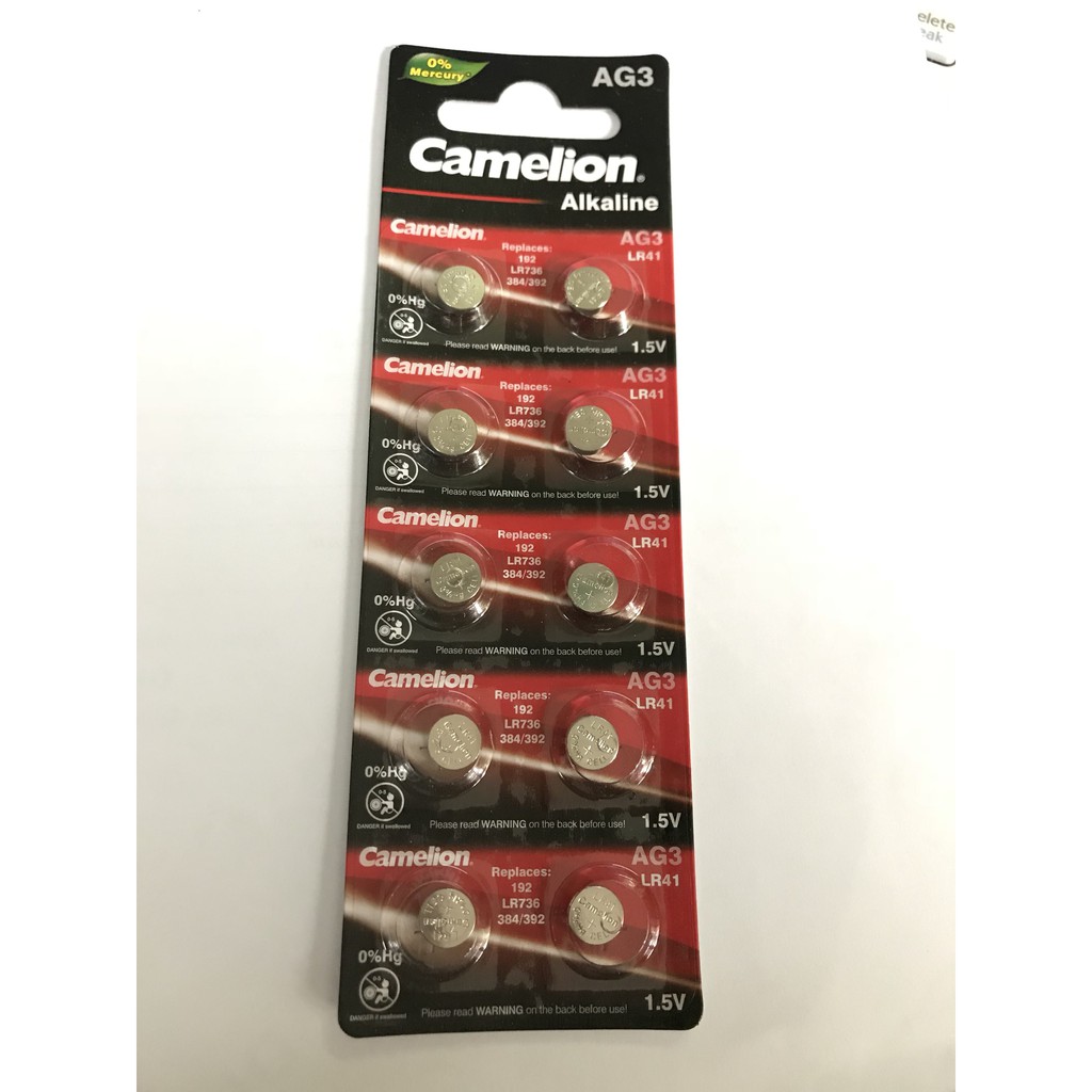 Pin Camelion AG3 LR41/LR736 vỉ 1 viên