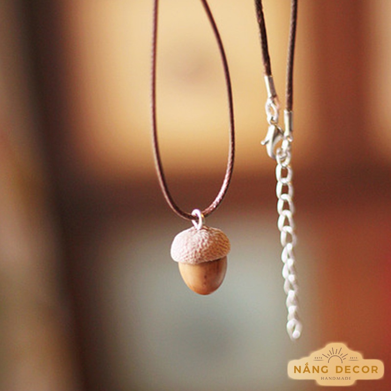 Trang Sức Dây Chuyền Hạt Dẻ Khô Phong Cách Vintage
