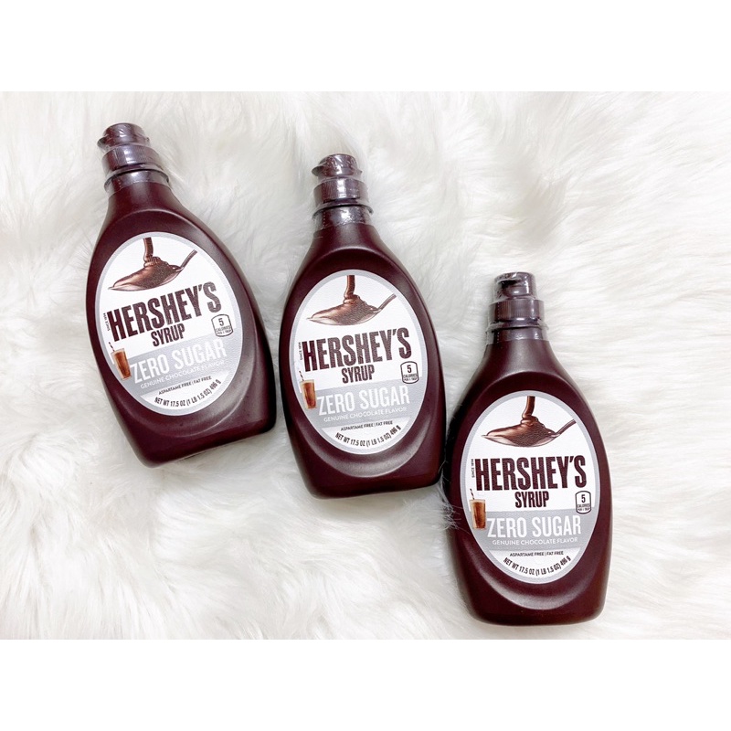 [HÀNG MỸ] Syrup Socola Hershey nguyên chất không đường 496ml.