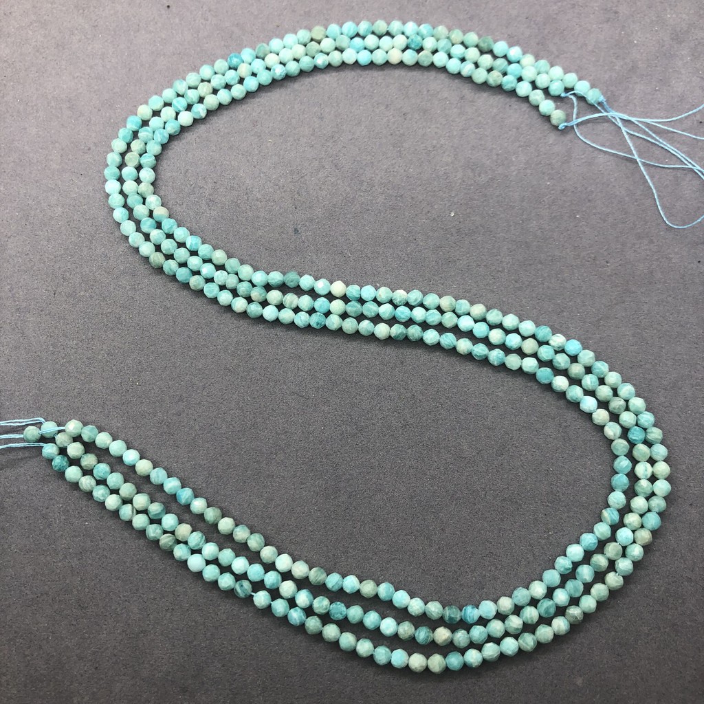 Chuỗi hạt Amazonite 2/3/4mm tự nhiên lấp lánh DIY