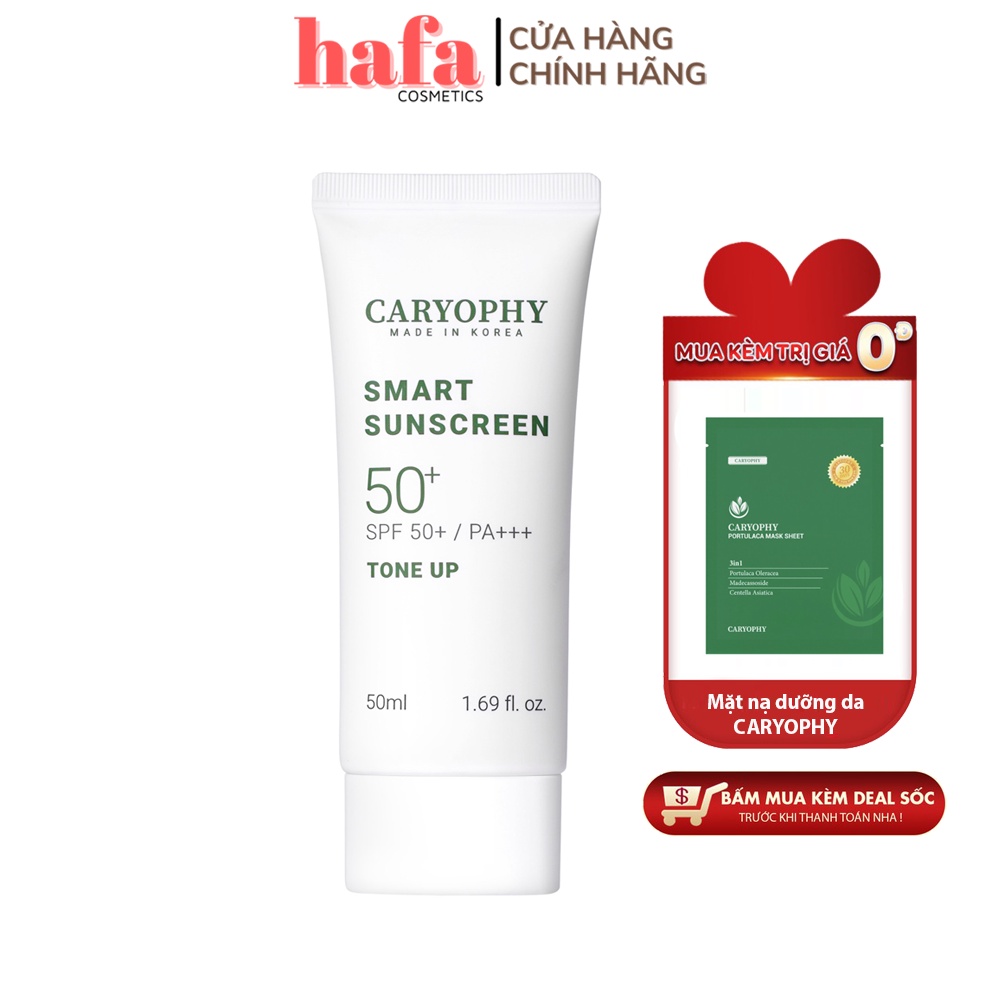 Kem chống nắng Caryophy Smart Tone-up Sunscreen 50ML (+deal 0đ)