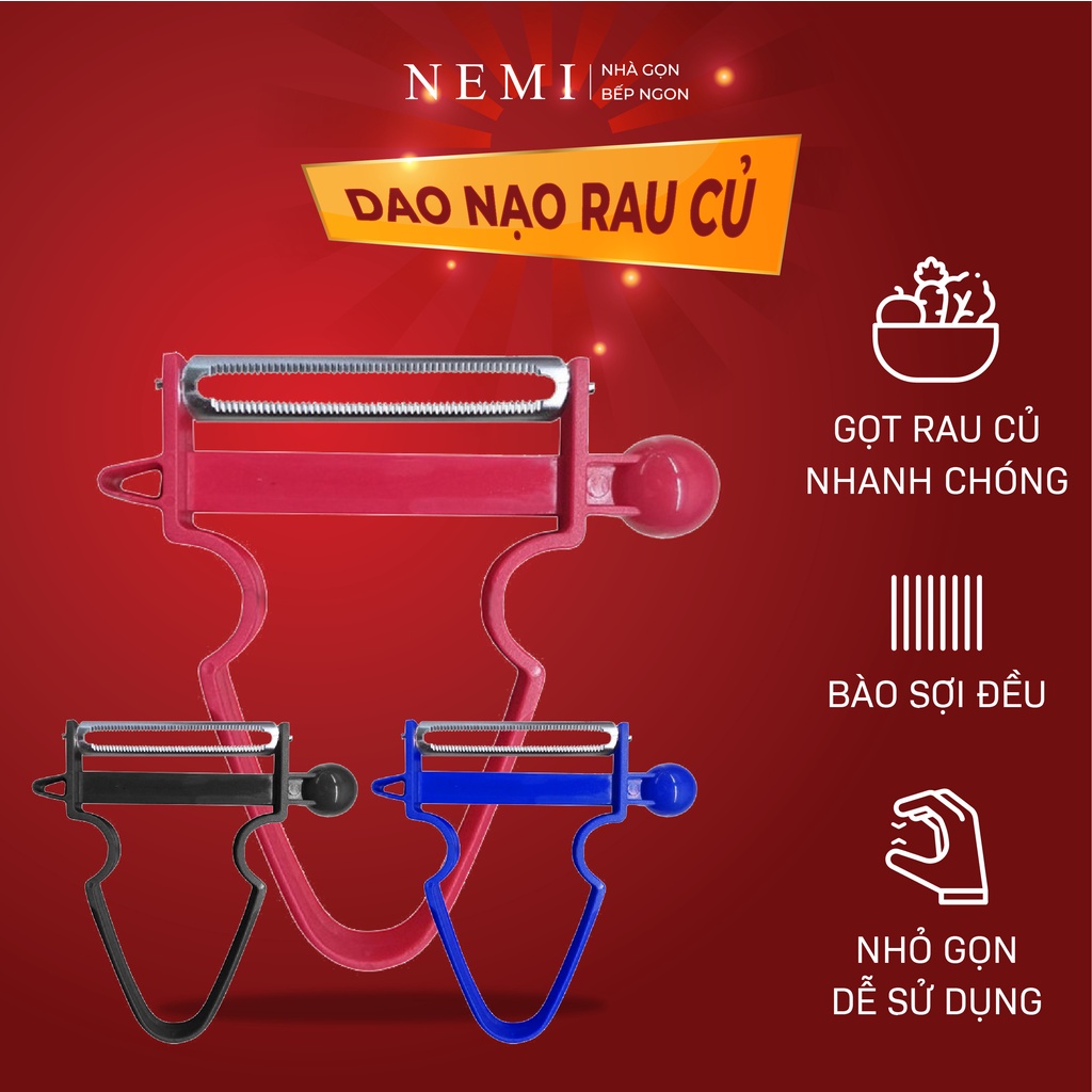 Bộ 3 Dao Đa Năng Giúp Việc Gọt Bào Sợi Hay Thái Lát Hoa Quả Trở Nên Dễ Dàng Hơn Bao Giờ Hết NEMI