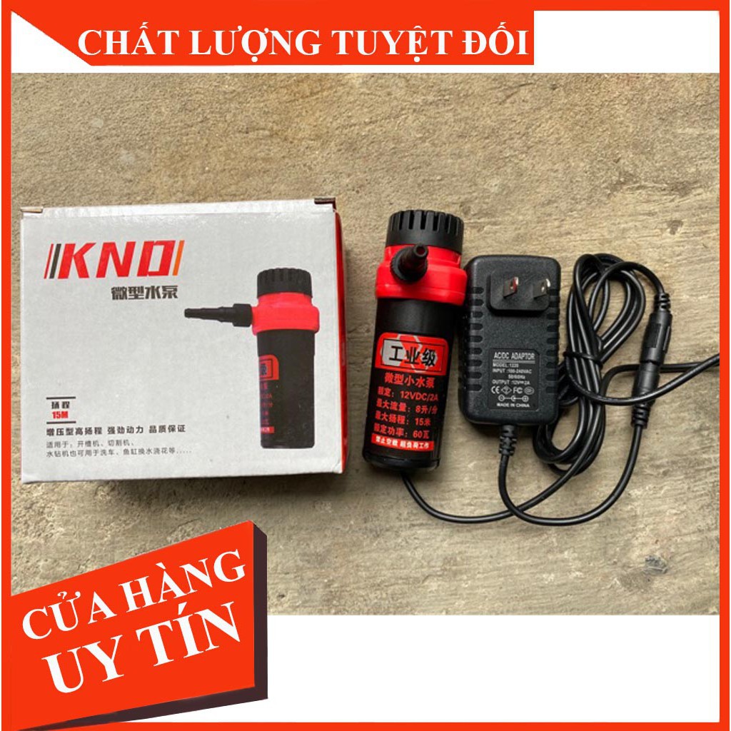 Bơm nước dùng cho máy cắt rãnh tường, khoan rút lõi bê tông - Công suất 60W, đẩy xa tối đa 15m
