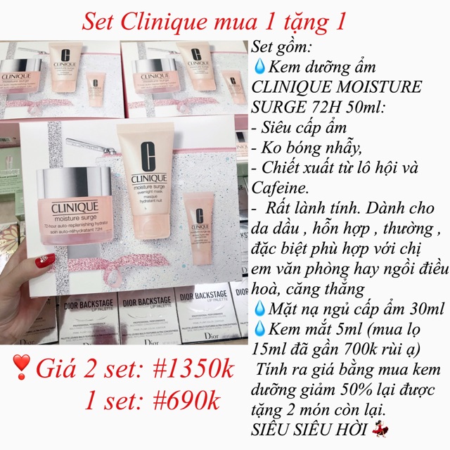 [Clinique] Set Clinique Moisture Surge