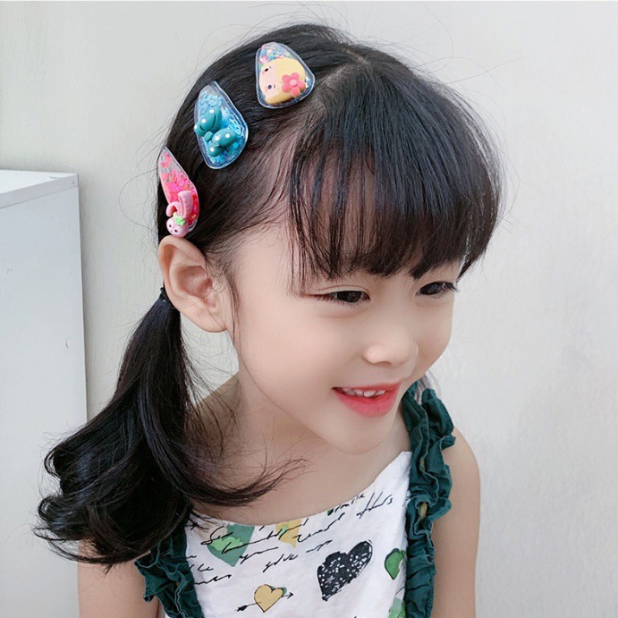 Set 5 kẹp tóc KIM TUYẾN xinh xắn phong cách Hàn Quốc cho bé yêu mã PK-012