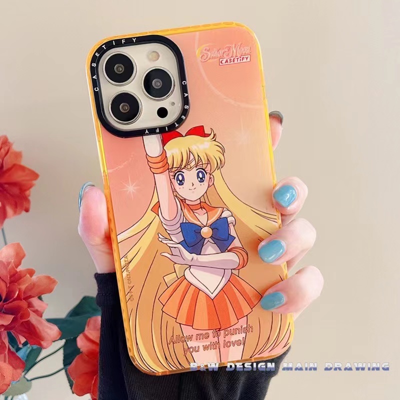 Ốp Điện Thoại Mềm Trong Suốt Chống Sốc In Hình Thủy Thủ Mặt Trăng Cho iPhone 13 12 11 Pro MAX IX XS MAX XR 6 6s 7 8 Plus