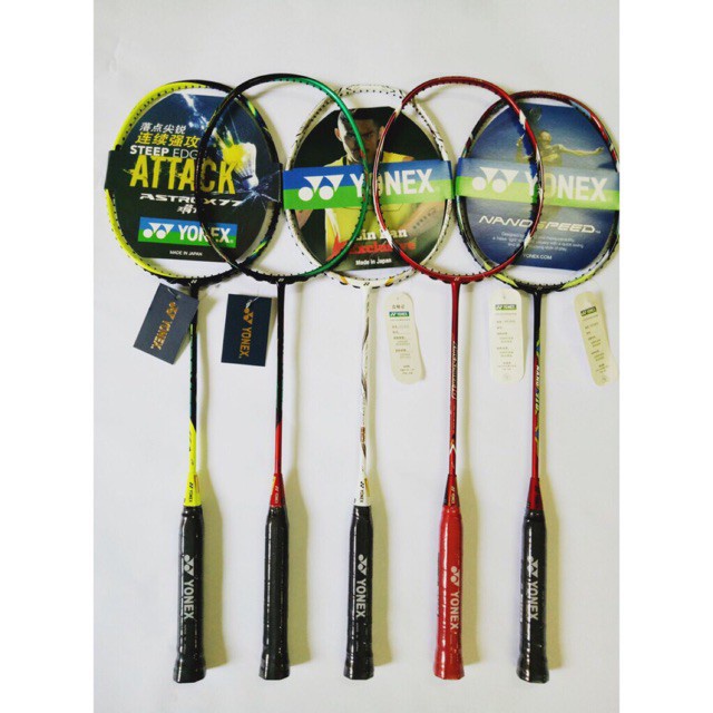 vợt cầu lông yonex, victor, vợt khung và vợt đan sẵn dây (1 cây + bao vợt)