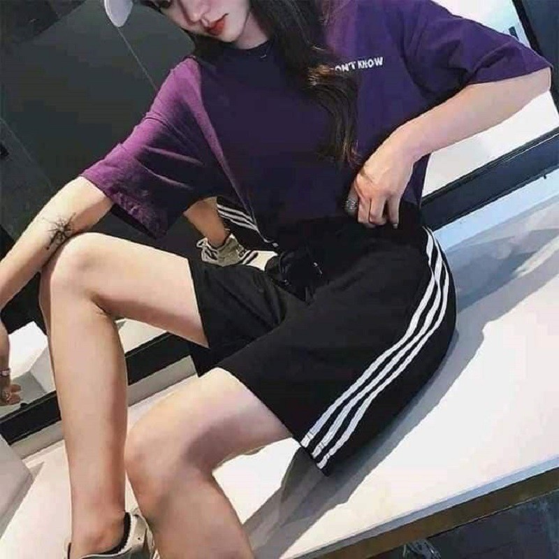 Quần Short Đùi 3 Sọc Thể Thao Unisex Nam Nữ Hot Trend - VIETCEN